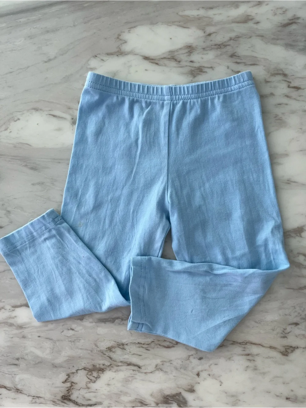 Cracker Barrel Baby Blue Floral Bee Tunic with Light Blue Leggings